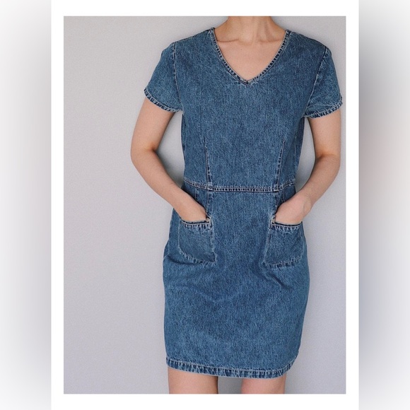 Vintage Denim Dress - Picture 2 of 4
